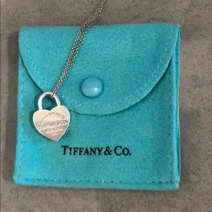 Authentic Tiffany & Co. Heart Lock Necklace